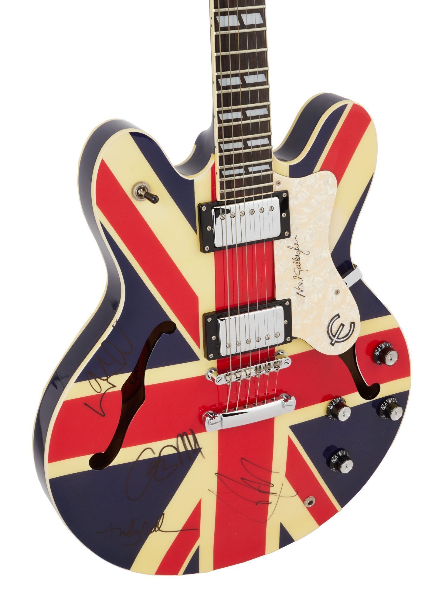 Oasis | Signed Epiphone Noel Gallagher Supernova, Union Jack