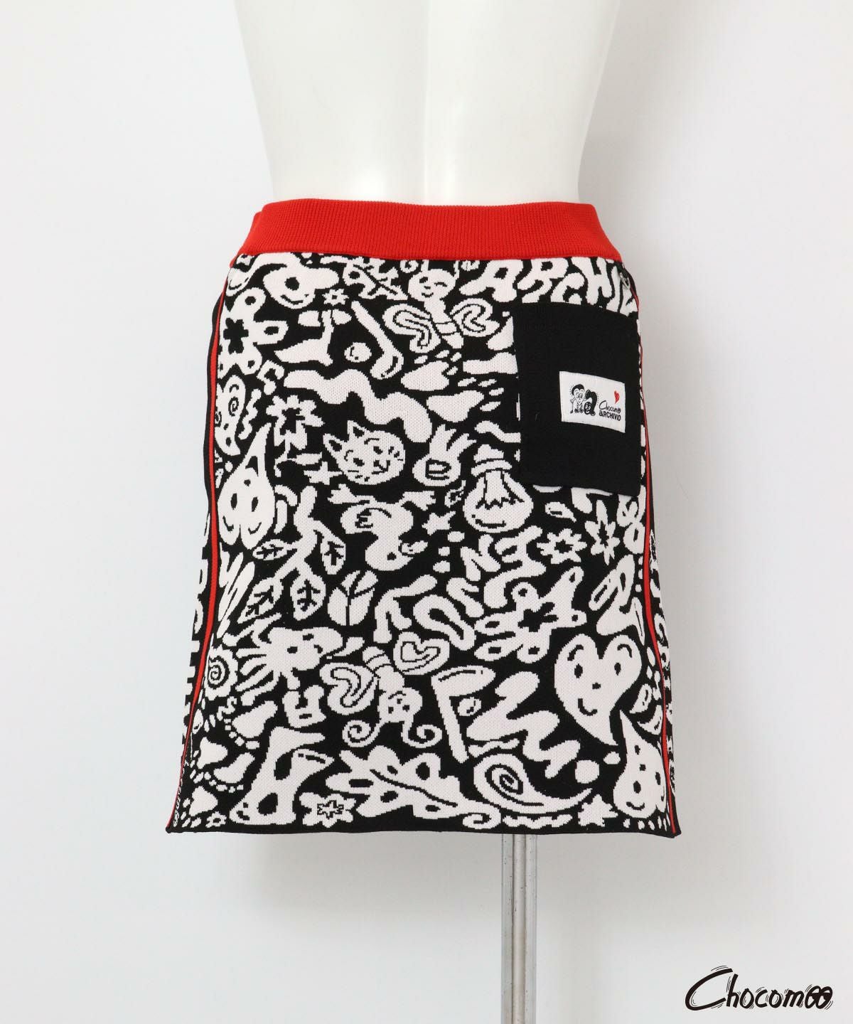 ARCHIVIO×Chocomoo】総柄ニットスカート|アルチビオ-アウトレット
