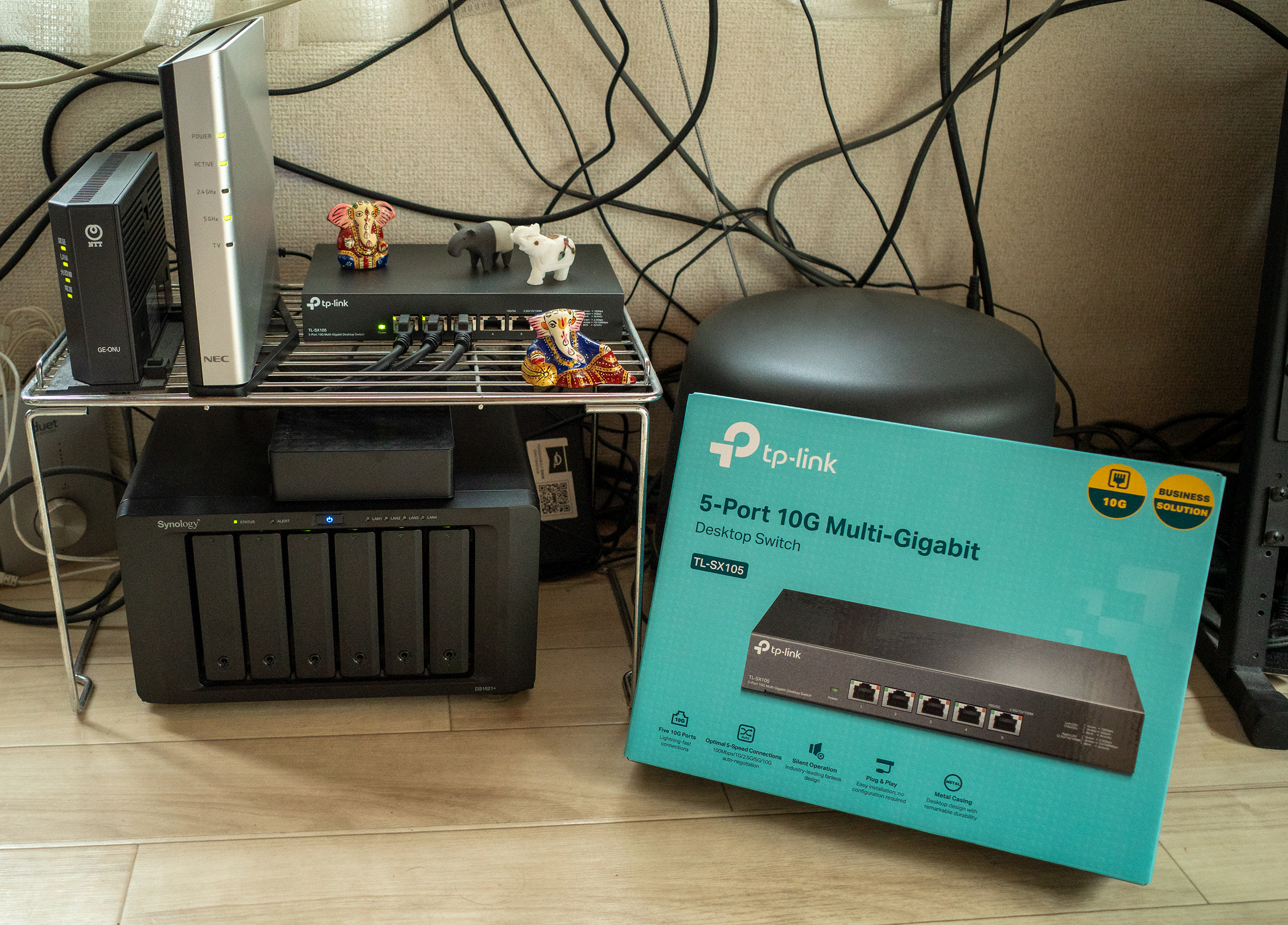 5ポート全て10Gbps対応、スイッチングハブ TP-Link TL-SX105を導入