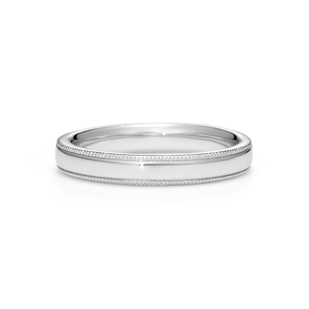 ビズー公式】結婚指輪 マリッジ ミルグレイン Pt900 K18 YG PG【ラージ