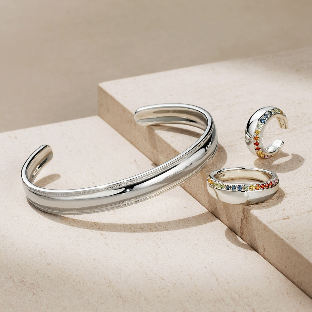 即日発送】シルバー925 バングル・トパネール