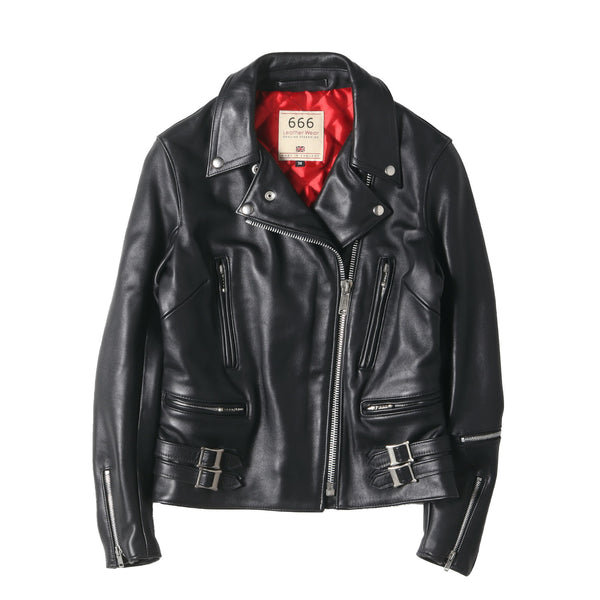 666 (トリプルシックス) ステアハイドレザー サイドベルト ダブル