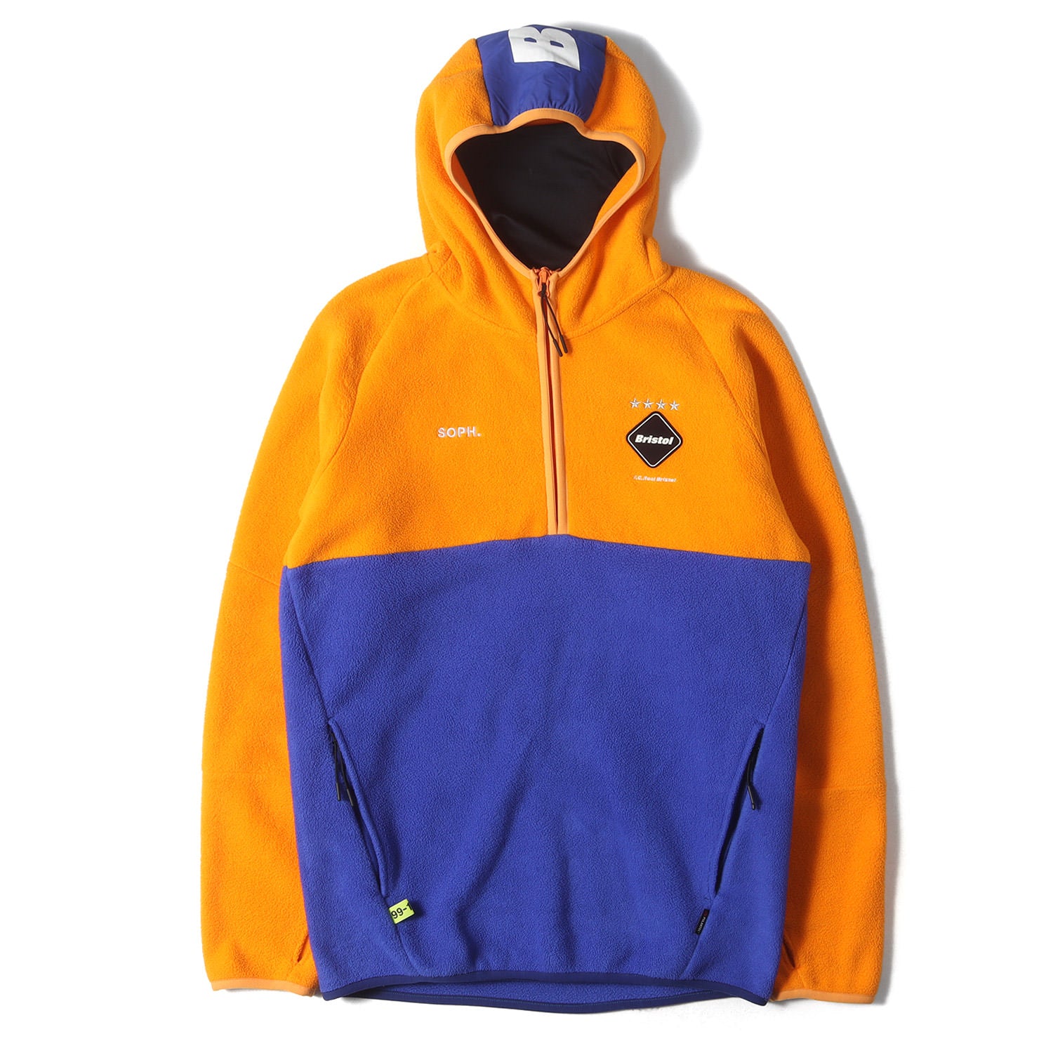 ゲイター付き ポーラテック フリース バイカラー ハーフジップ