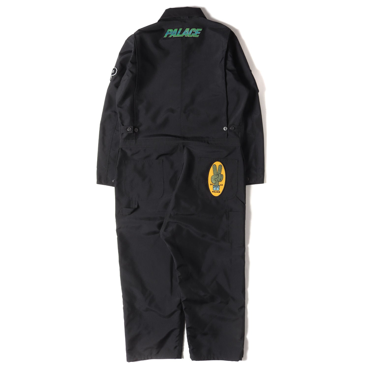 24SS × PALACE ロゴ ワッペン 刺繍 ポリ キャンバス ジャンプ スーツ