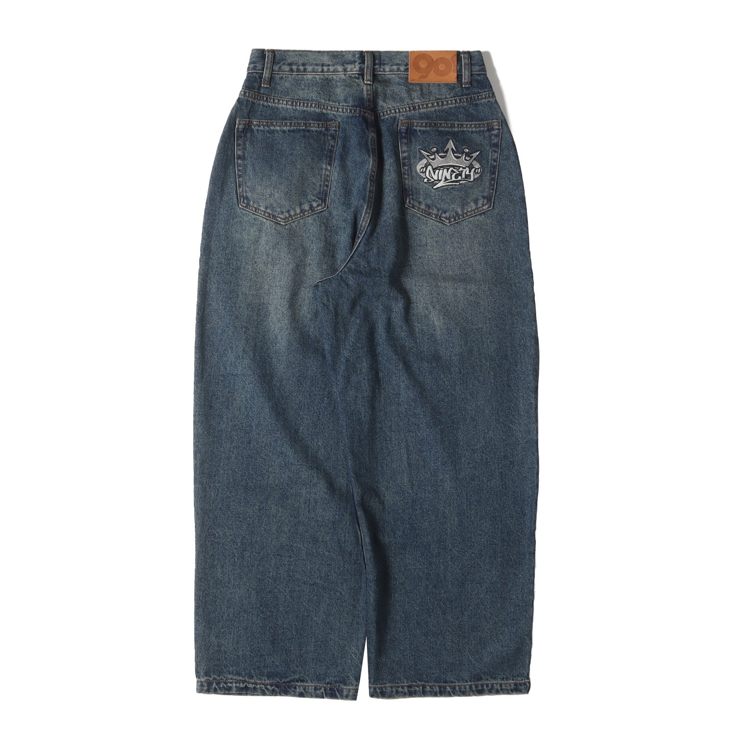 9090 (ナインティーナインティー) ヴィンテージ加工 キングロゴ バギー