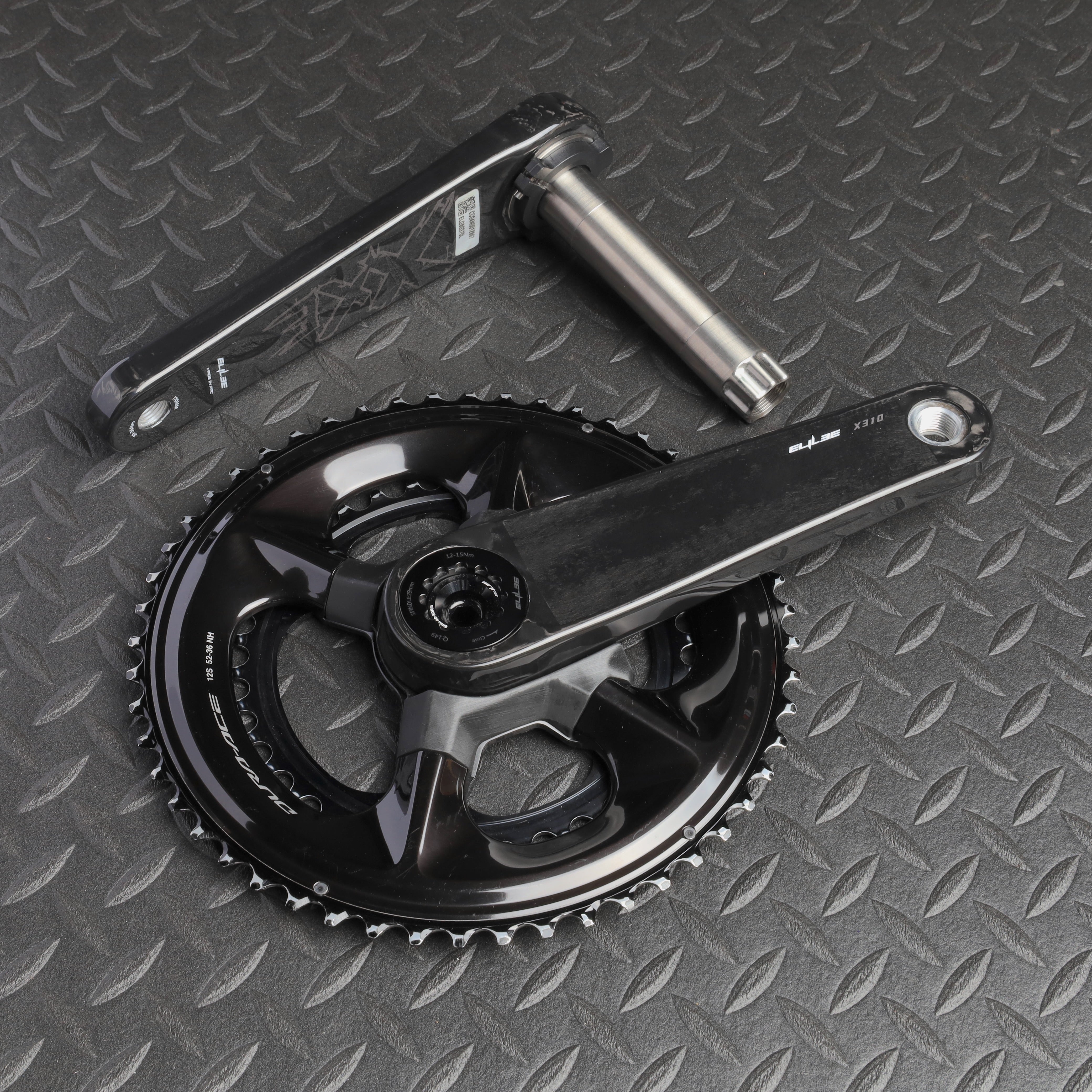 ELILEE / X310 カーボンクランクアーム チタニウムスピンドル(φ24mm)