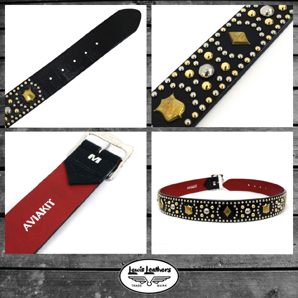 正規取扱店 Lewis Leathers(ルイスレザー) STUDS BELT(スタッズベルト