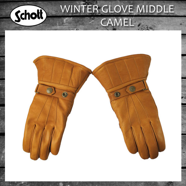正規取扱 SCHOTT(ショット) WINTER GLOVE MIDDLE ウィンターグローブ