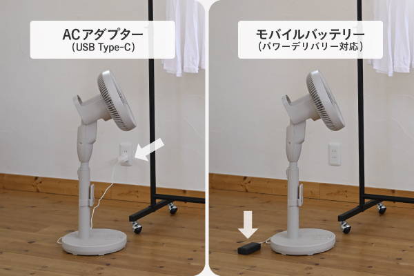 商品情報_DCモーターミニリビング扇風機 | 山善の商品情報サイト