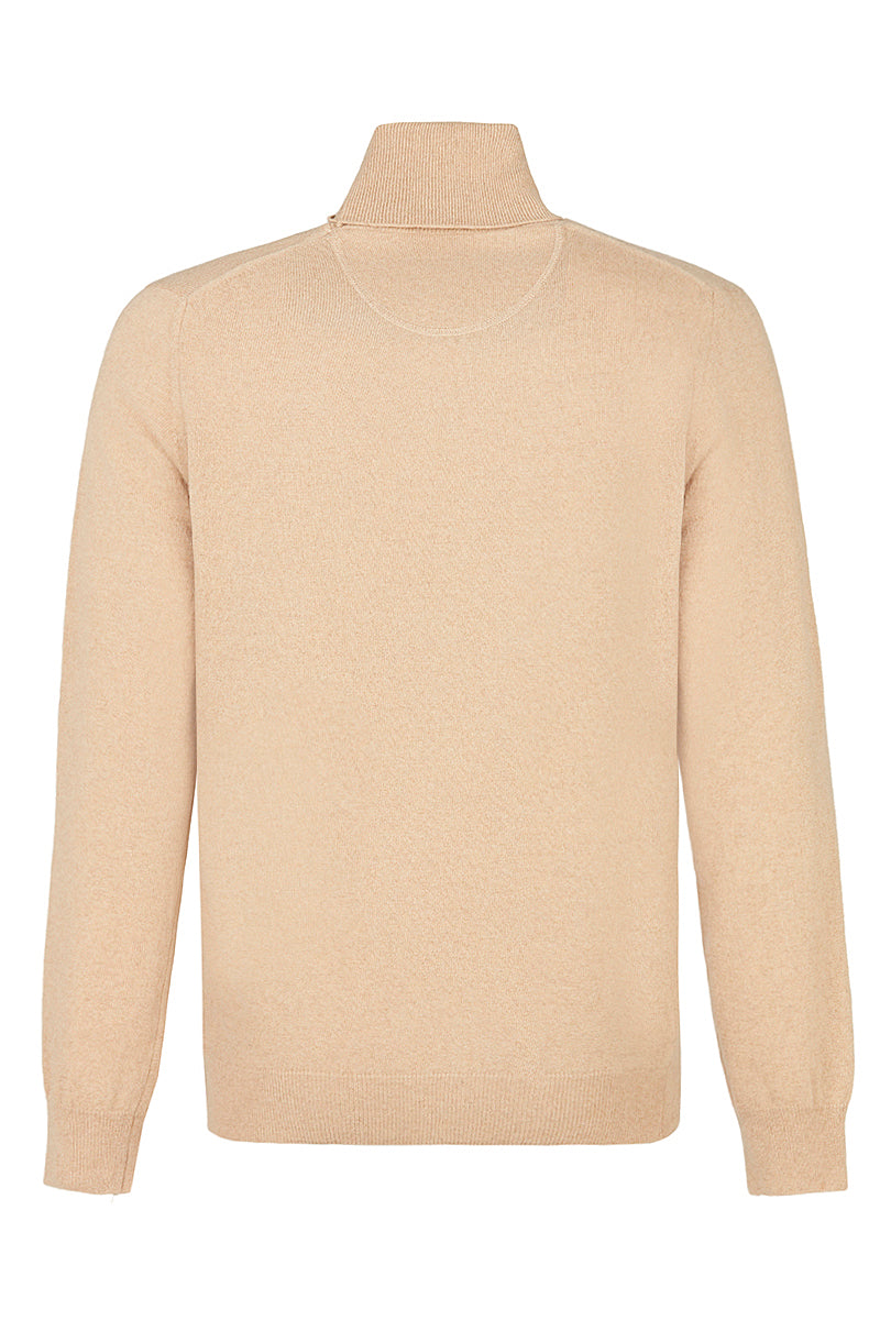 RIVER カシミヤブレンドタートルネックニット / COL：BEIGE ベージュ系