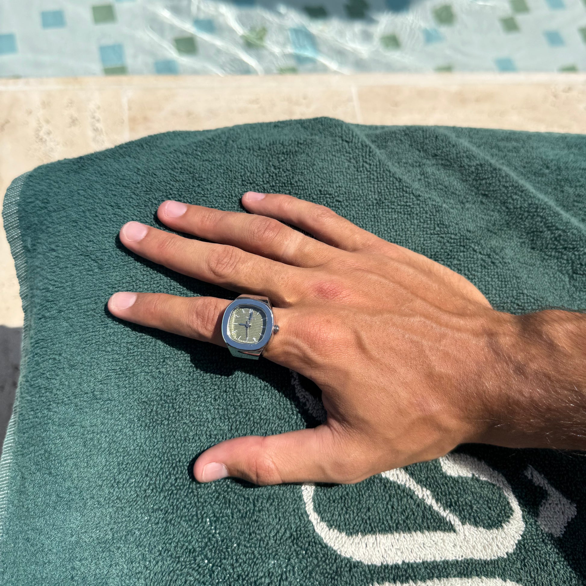 NAUTILUS RING | SILVER GREEN – Bozhirings