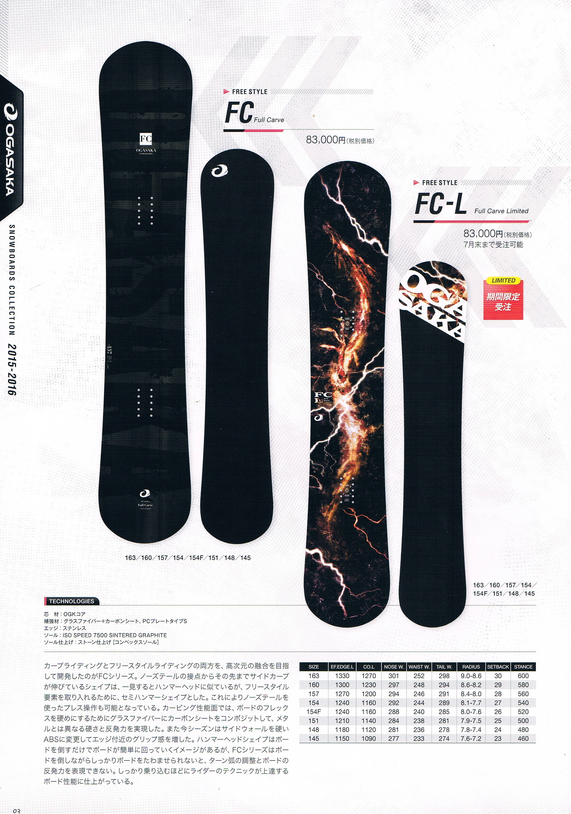 15-16 OGASAKA(ｵｶﾞｻｶ） FC（エフシー）＆FC-L(ｴﾌｼｰリミテッド） | 海底