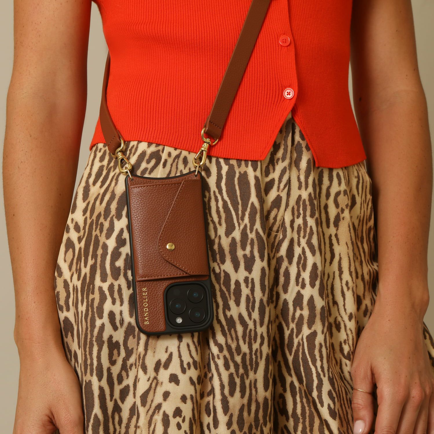 17 Series】 HAILEY SIDE SLOT COGNAC ヘイリー サイドスロット