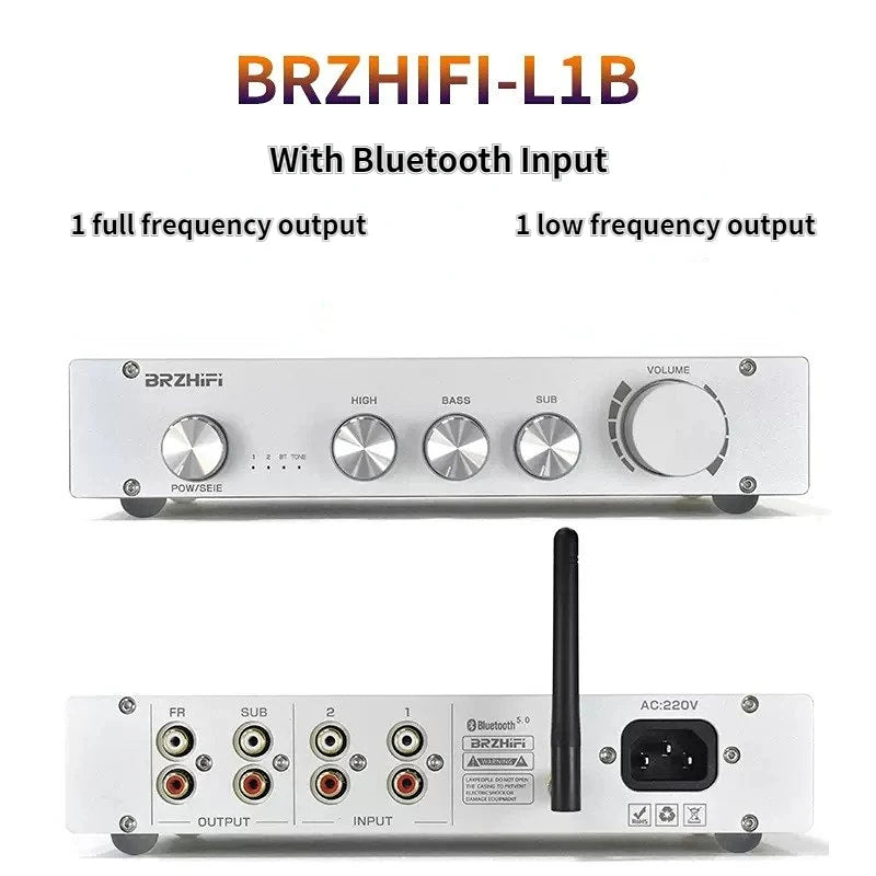 BRZHIFI L1/L1B Pure Class A 2.0/2.1 CH BT5.0 HIFI Preamplifier