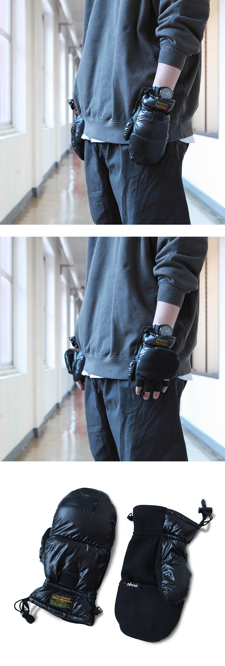 NATAL DESIGN EDGE OUT DOWN GLOVE | Brownfloor clothing