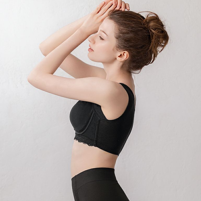 ブラデリス すらっと細く見えるフロントファスナーブラ(シンプルタイプ