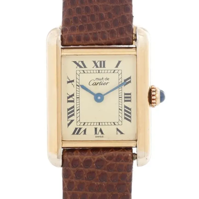 カルティエ マストタンク ヴェルメイユ SV925 QZ 時計｜ブランド買取