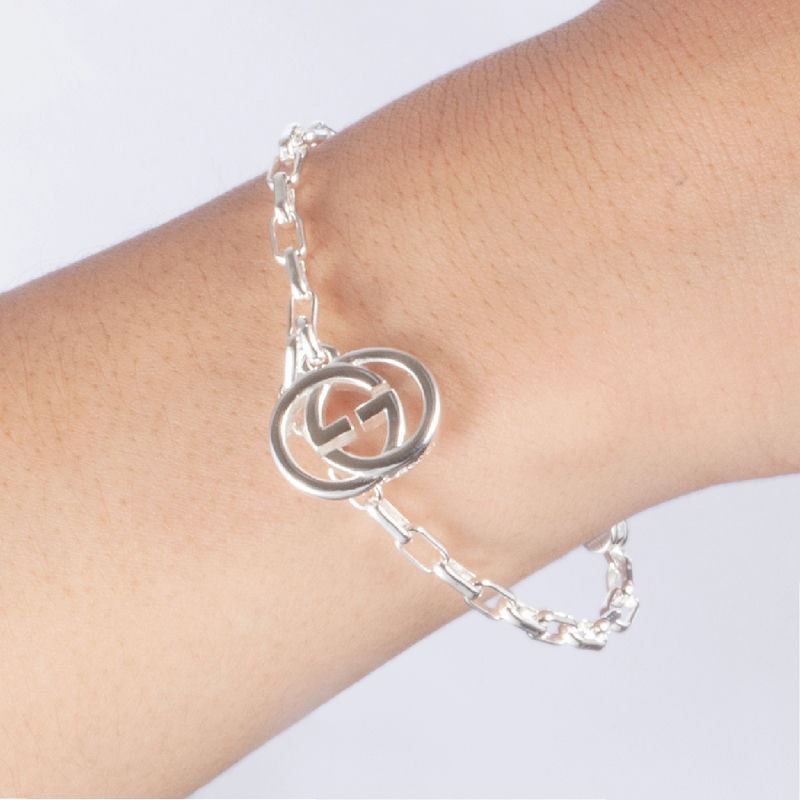 Brandol / GUCCI グッチ ブレスレット インターロッキングG チャーム