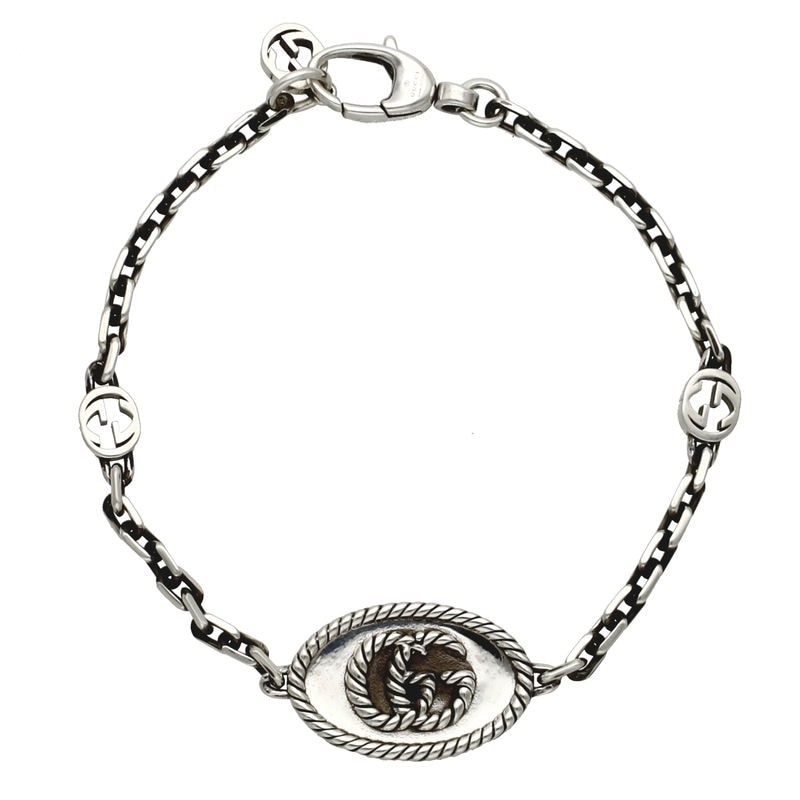 Brandol / GUCCI グッチ バングル インターロッキングG シルバー