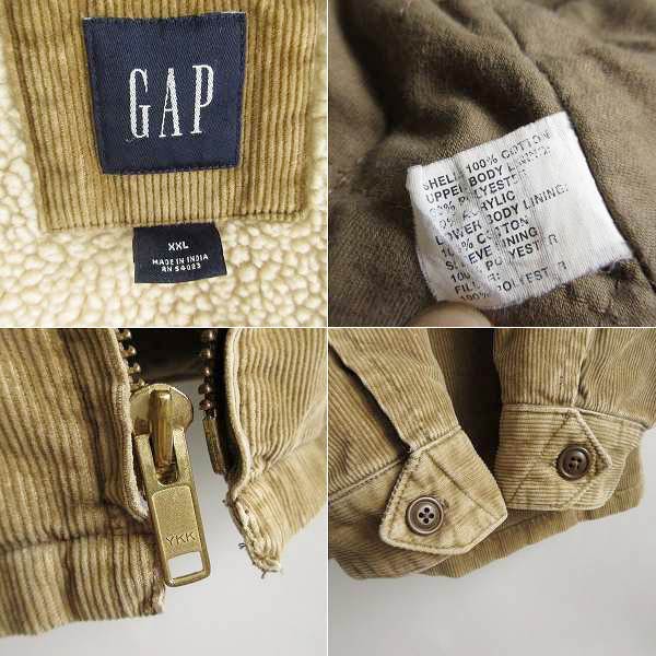 90s GAP オールド ギャップ コーデュロイ 内ボア ジャケット ベージュ