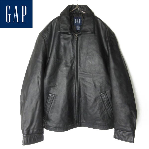 90s GAP レザー ジャケット | ブラック - 札幌 ビンテージ 古着屋