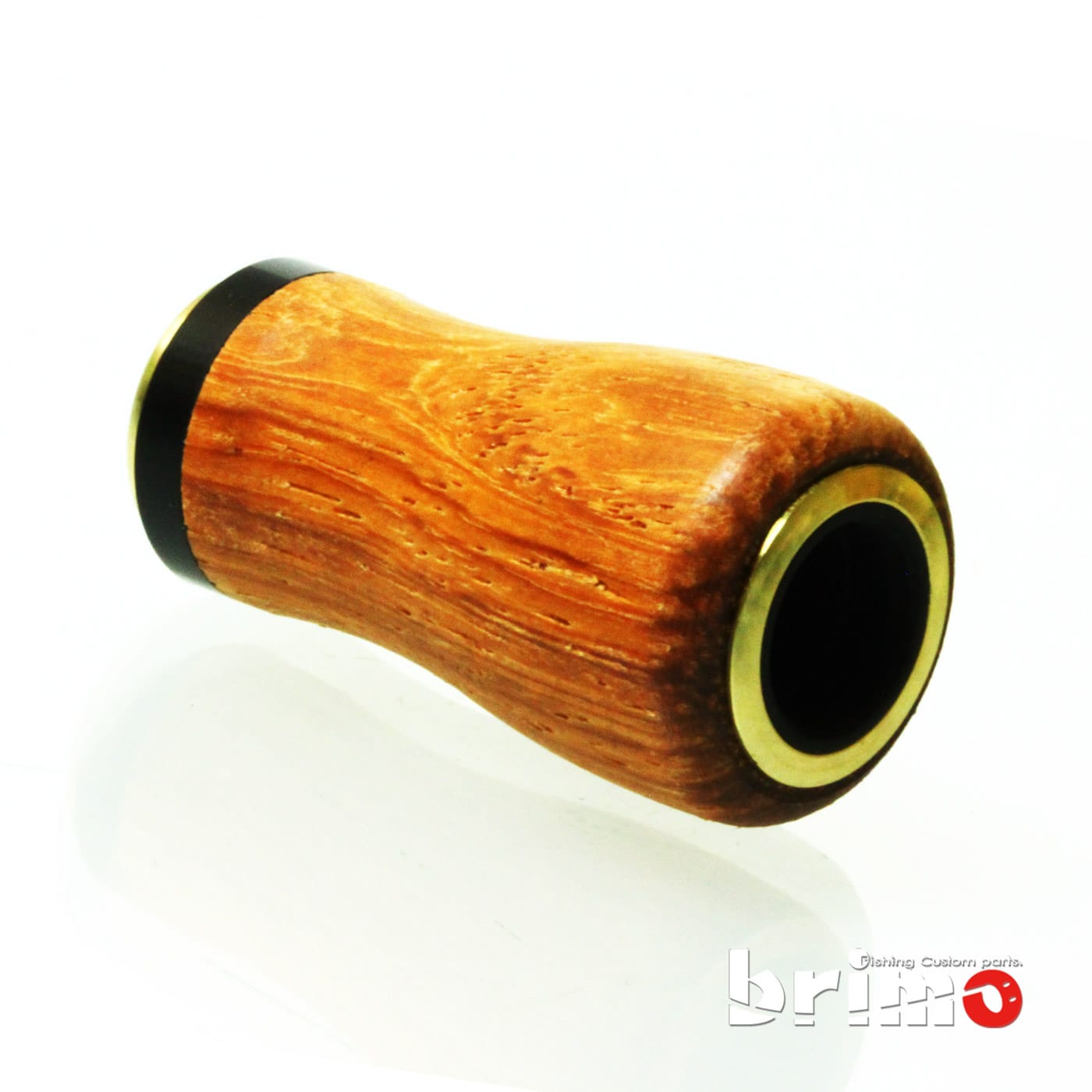 ウッドノブ シマノ・ダイワ用 Sanctus brave350 花梨 - ブリモ リール