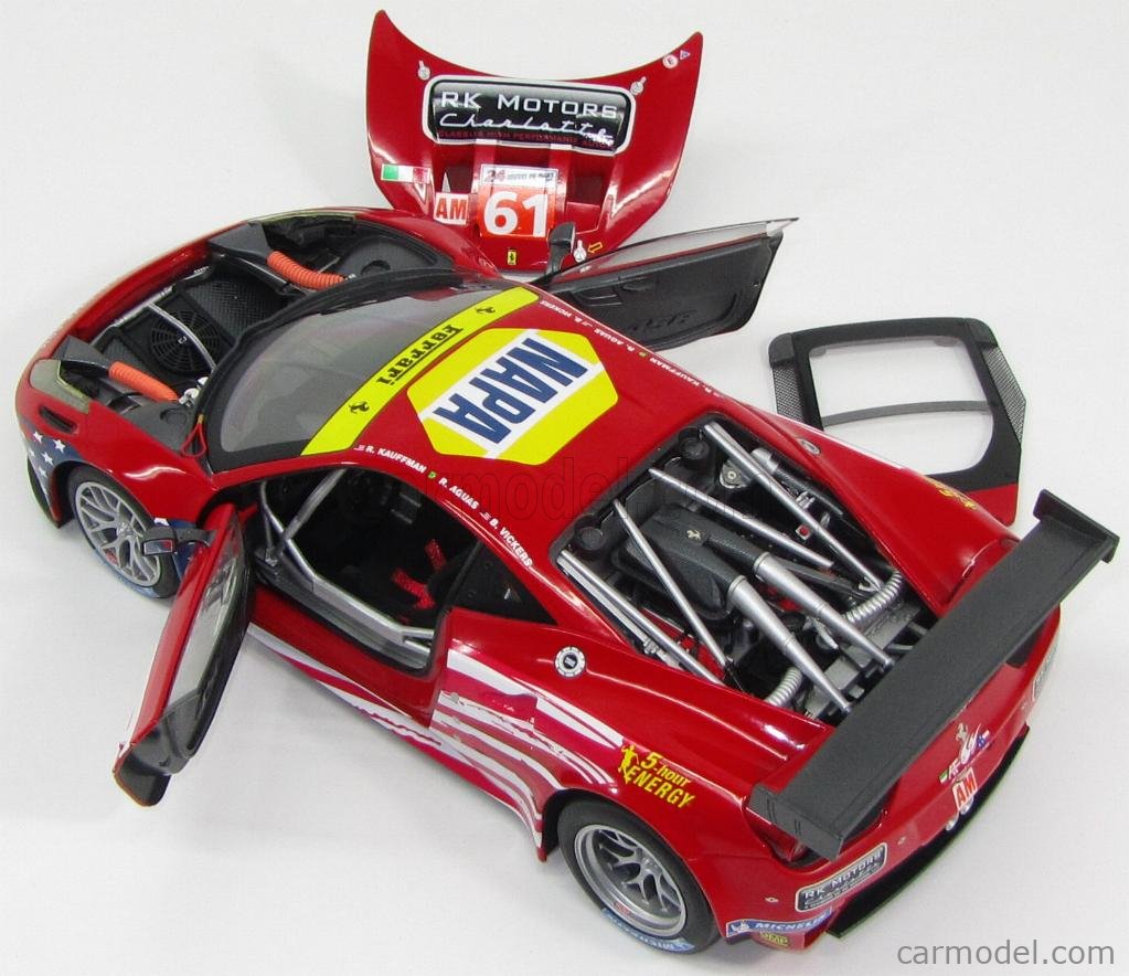 MATTEL HOT WHEELS BCT78 Scale 1/18 | FERRARI 458 ITALIA GT2 GTE AM