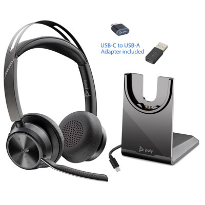 Poly Voyager Focus2 UC Stereo Bluetooth Headset w/ANC & Charging