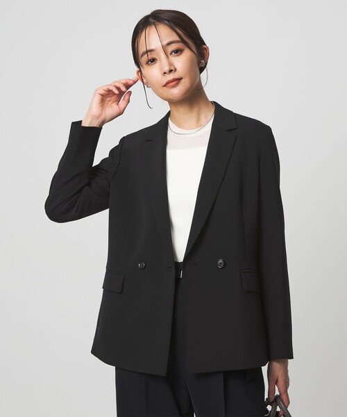 size SHORTあり］パウドレ ダブル ジャケット ウォッシャブル