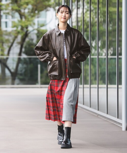 Ray BEAMS（レイビームス）の「フェイクレザー フライト ジャケット