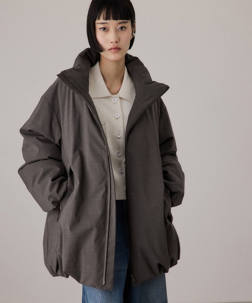 セール】【サステナブル】ウールMIXミドルダウン/撥水（ダウン