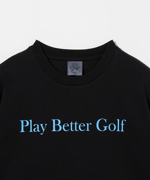 別注】＜COOL CLUBS × UNITED ARROWS GOLF＞ ロゴTシャツ ブラック（T