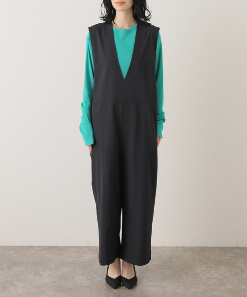 FRAMeWORK（フレームワーク）の「Vネックオールインワン（つなぎ