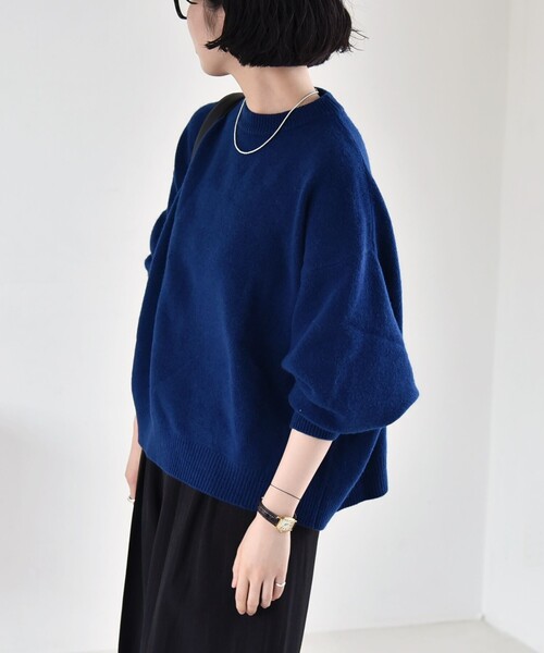 quaranciel:〈手洗い可能〉AQUA カシミヤ ミックス ドルマン ニット