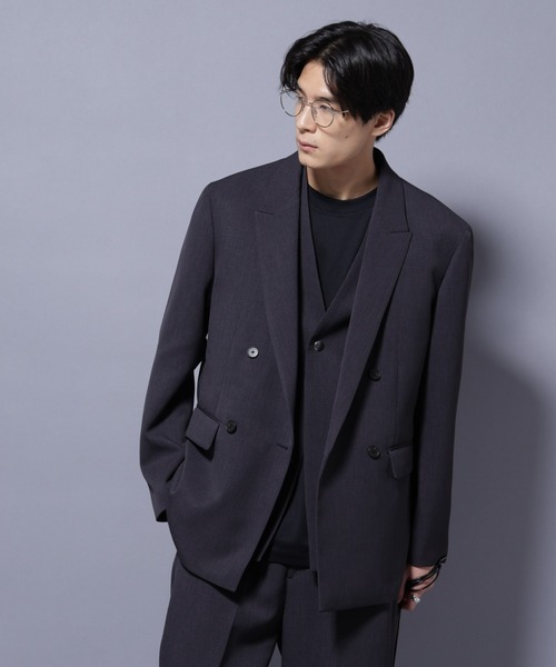 セール】Reflax(R) ダブルクロスウェザーダブルブレストジャケット