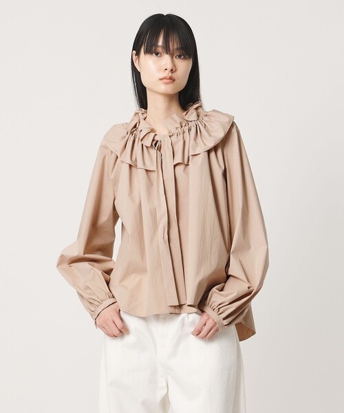 AEWEN MATOPH＞ギャザーリボンブラウス ‐ ウォッシャブル ‐（シャツ
