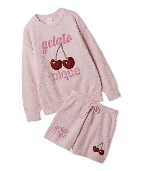 ONLINE限定】べビモコチェリージャガードプルオーバー&ショートパンツ