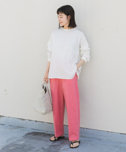 かぐれ（カグレ）の「リネンクルーネックプルオーバー（シャツ