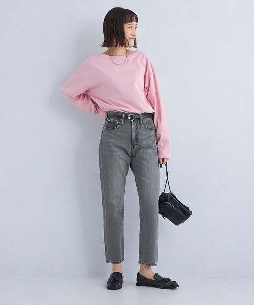 新品 JULYNINE グレー デニムパンツ BASICデニム ジュライナイン 2025