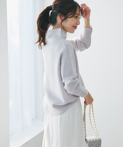 セール】【名品】ウール100ボトルネックニット（ニット/セーター）｜La