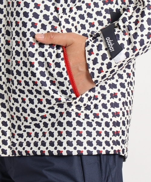 セール】【レイン アイテム メンズ】 幾何学柄 レインブルゾン