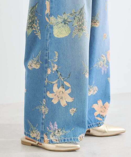 Sugar spoon（シュガースプーン）の「・SUGAR SPOON フラワーptデニム