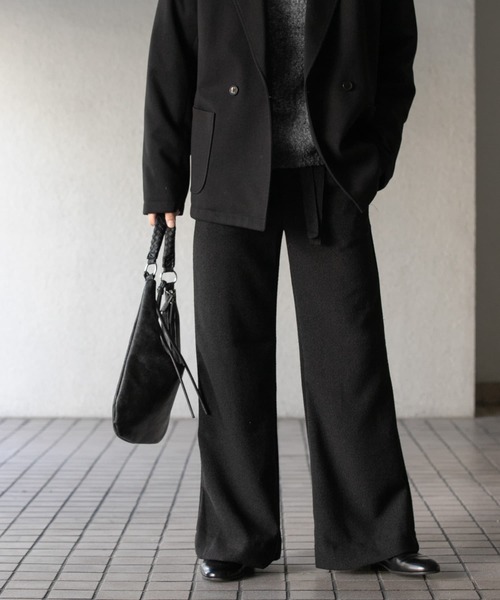 セール】『わたべ×SOP』『セットアップ対応』ツイードワイドフレア