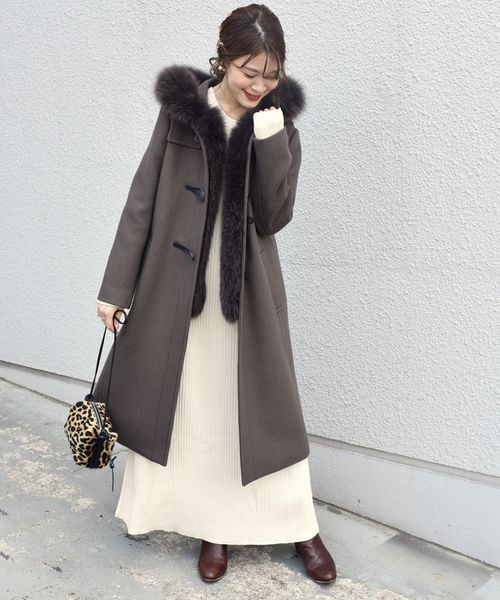 SHIPS（シップス）の「ファーダッフルコート◇（ダッフルコート）」 - WEAR