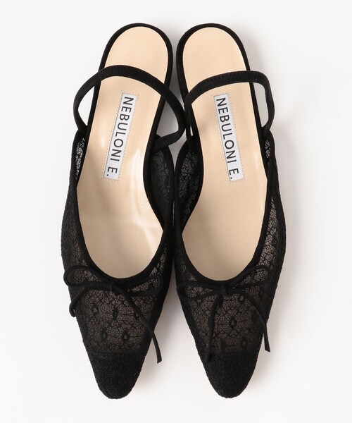 セール】NEBULONI E. / レース リボン ミュール（その他シューズ