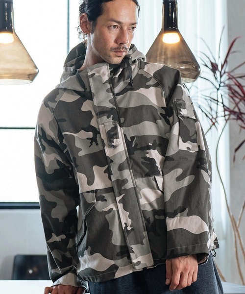 セール】mj10178-Camouflage Military Type Mountain Parka マウンテン