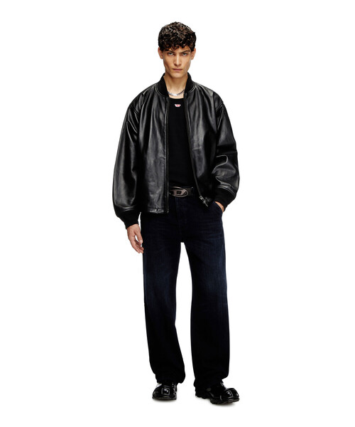 セール】メンズ レザージャケット L-KHAT（ブルゾン）｜DIESEL