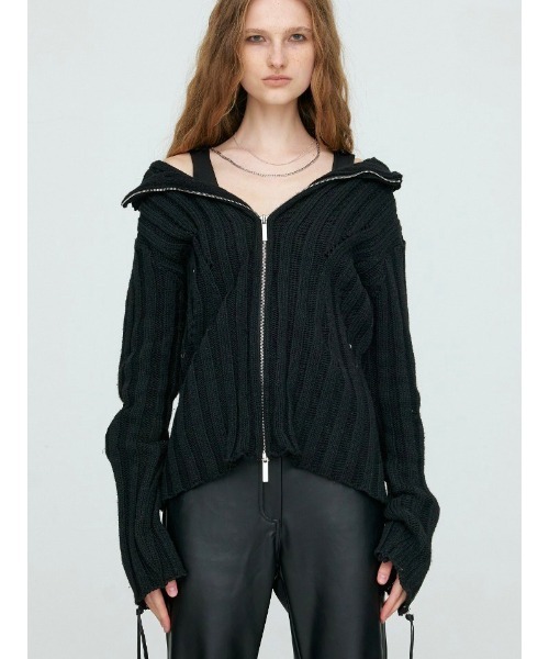 NACHE（ナチェ）の「韓国ブランド NACHE ナチェ SURE SOFT KNIT ZIP-UP