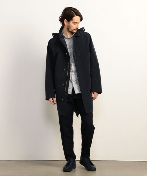 ARMANI COLLEZIONI ブラックトレンチコート ベルト付属無 ARMANI