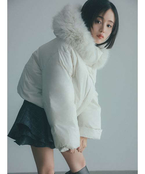 セール】【WEB限定カラーあり】西川フードファーショートダウン